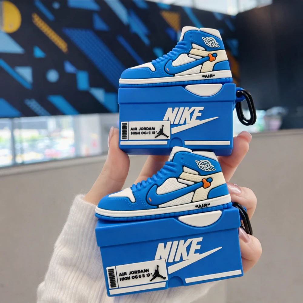 Cactus Court Drip Case Airpods - Blue Sneaker AirPods Cover