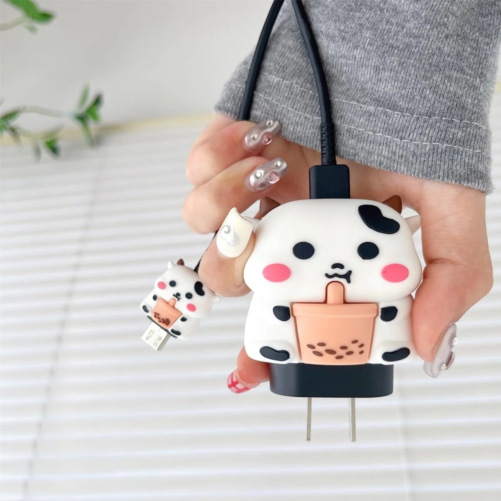 Cute Cow Edition - iPhone Charger Cover (With Wire Protector)